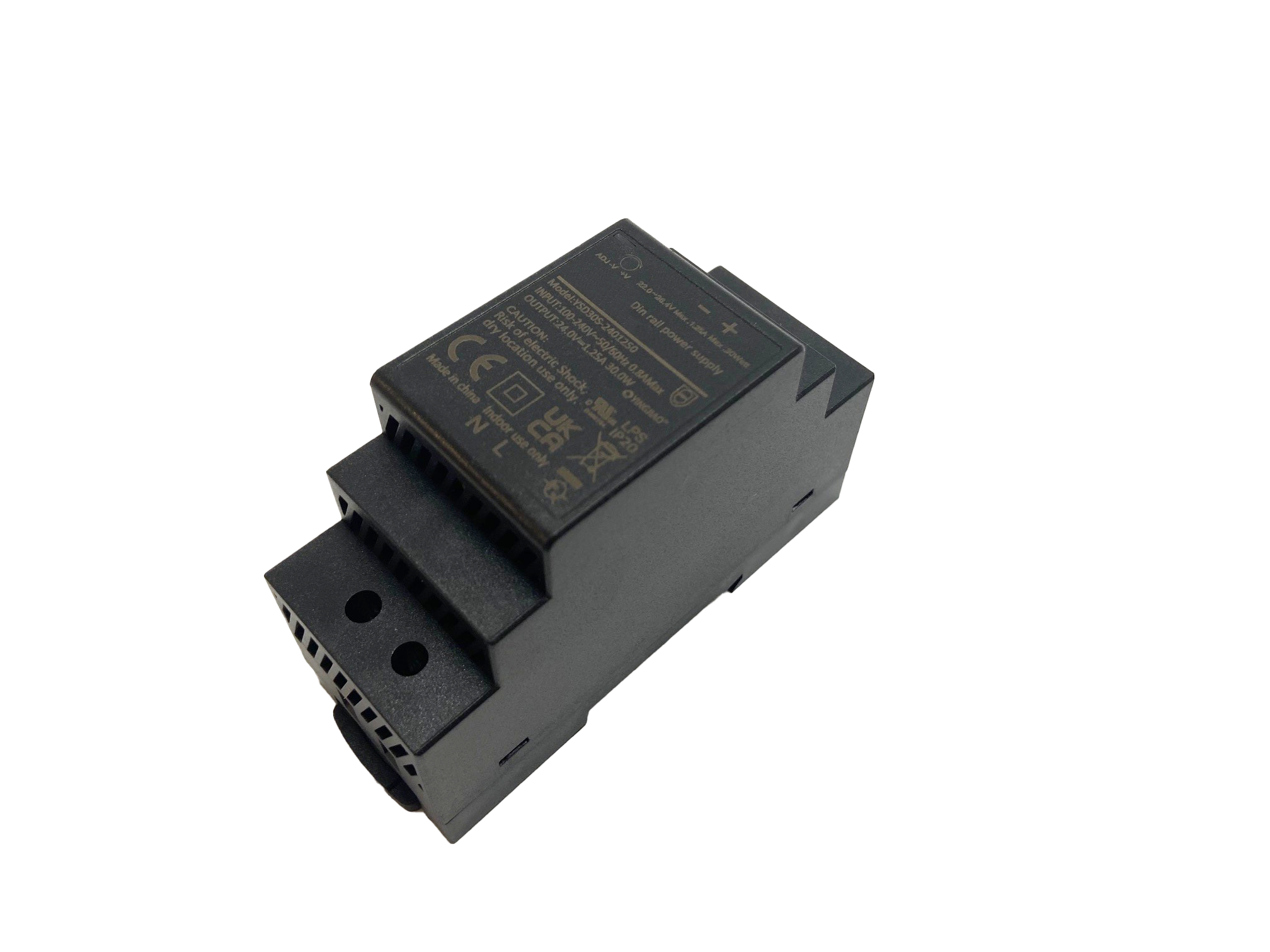 30W DIN Rail Mount AC/DC Power Supply Converter
